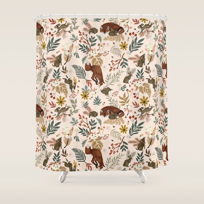 Animals winter wild nature 63 Shower Curtain Gallery Image 1