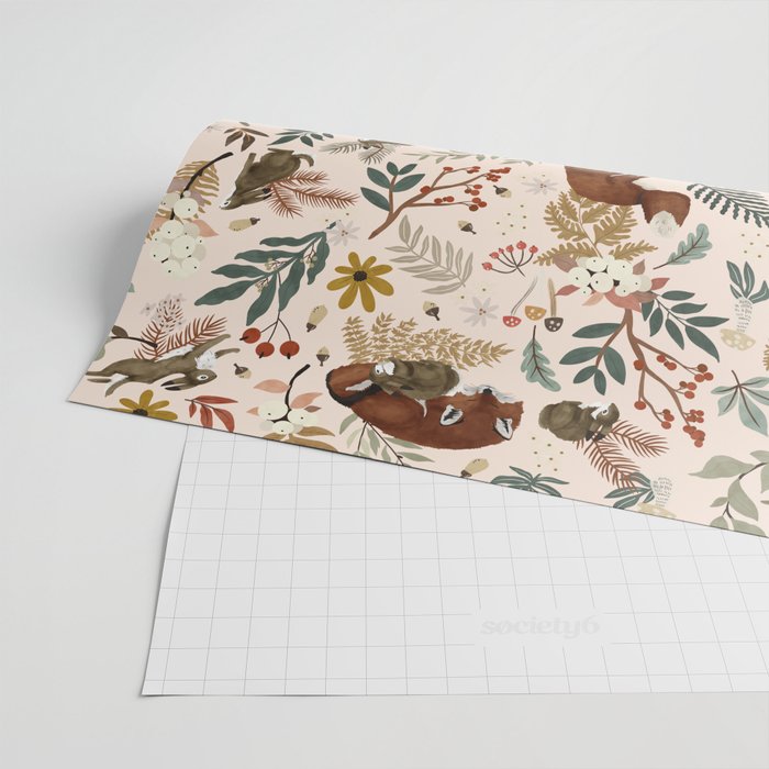 Animals winter wild nature 63 Wrapping Paper Gallery Image 2
