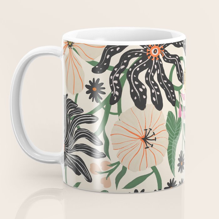 Merrick Floral - creme Coffee Mug Gallery Image 3