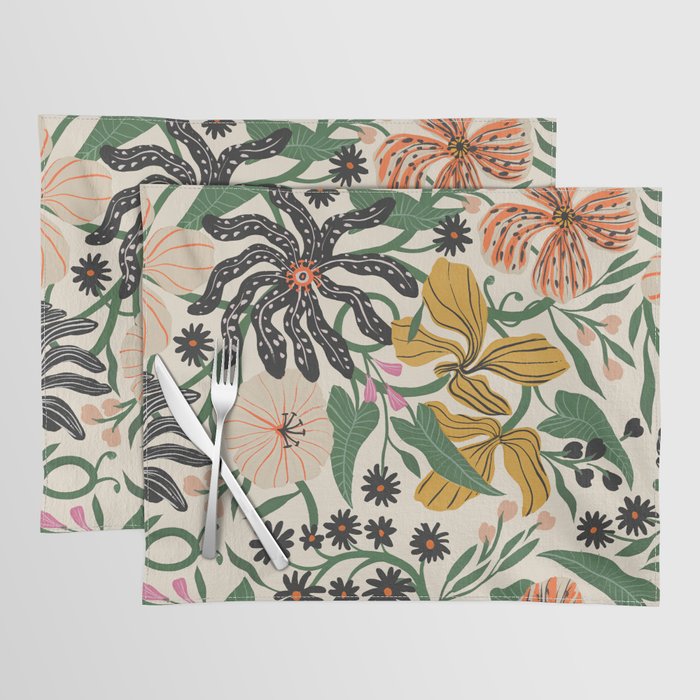 Merrick Floral - creme Placemat Gallery Image 1