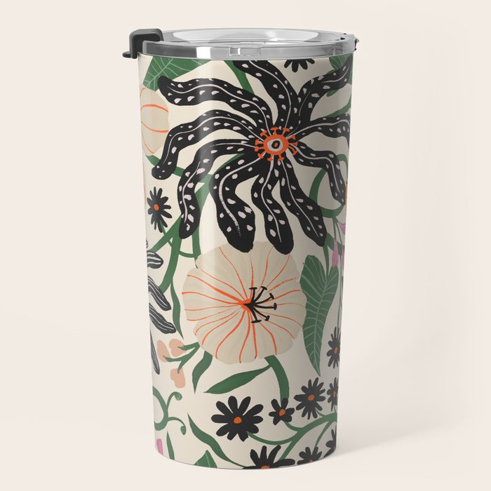 Merrick Floral - creme Travel Mug Gallery Image 3