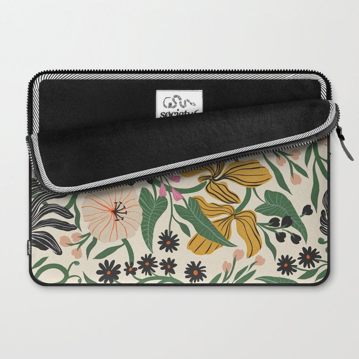 Merrick Floral - creme Laptop Sleeve Gallery Image 2