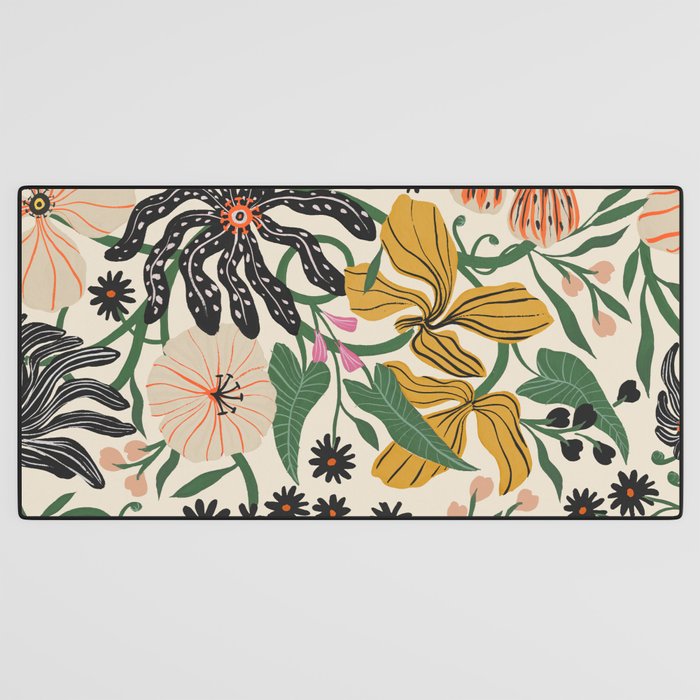 Merrick Floral - creme Desk Mat Gallery Image 3