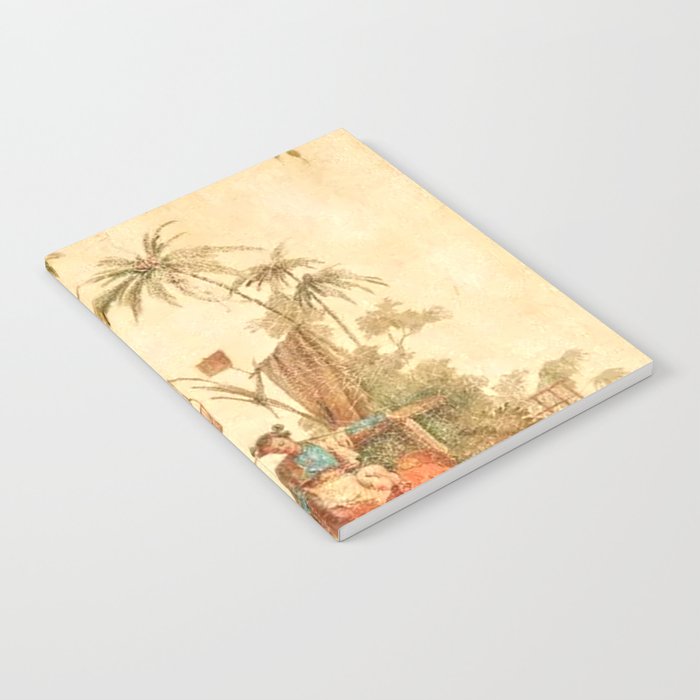 Antique 18th Century Chinoiserie Scene Jean Baptiste Pillement Notebook Gallery Image 2