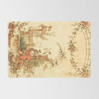 Antique 18th Century Chinoiserie Scene Jean Baptiste Pillement Rug Gallery Image 2