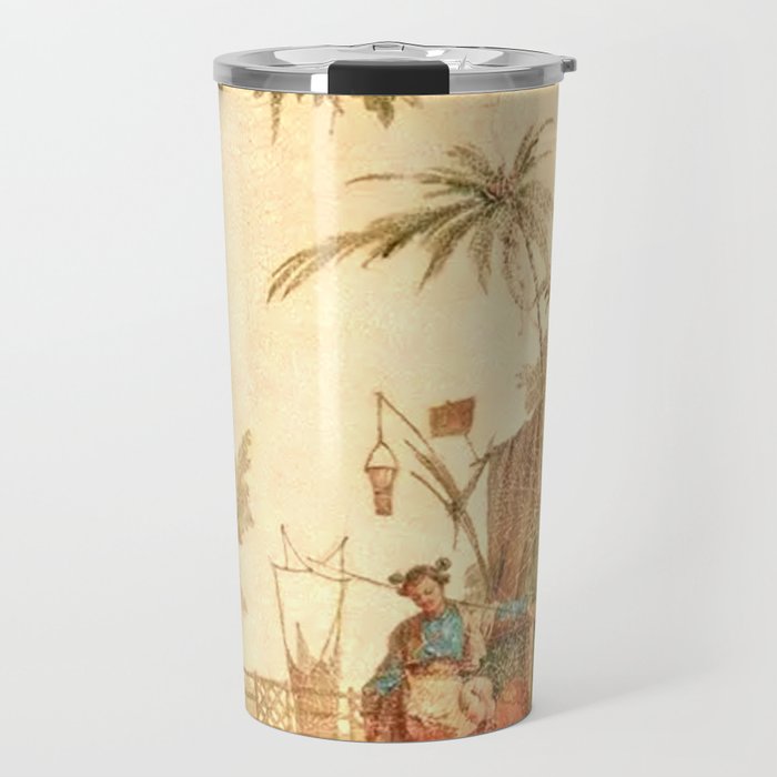 Antique 18th Century Chinoiserie Scene Jean Baptiste Pillement Travel Mug Gallery Image 1