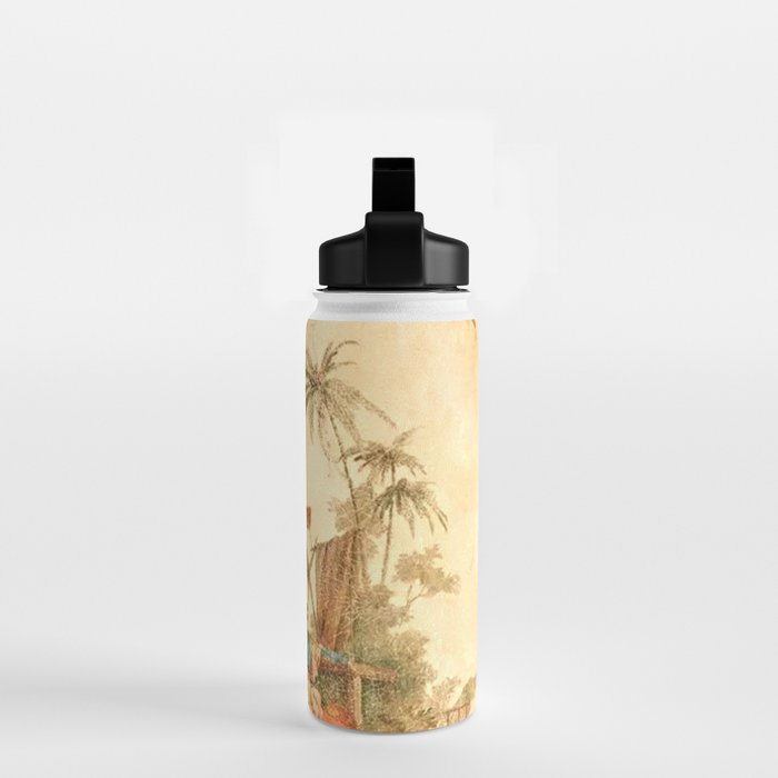 Antique 18th Century Chinoiserie Scene Jean Baptiste Pillement Water Bottle Gallery Image 2