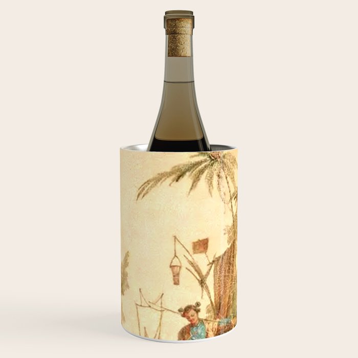 Antique 18th Century Chinoiserie Scene Jean Baptiste Pillement Wine Chiller Gallery Image 1