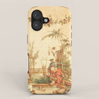 Antique 18th Century Chinoiserie Scene Jean Baptiste Pillement iPhone Case Gallery Image 1