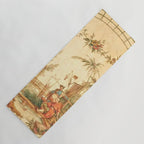 Antique 18th Century Chinoiserie Scene Jean Baptiste Pillement Yoga Mat Gallery Image 1
