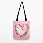 Ghost Heart Tote Bag Gallery Image 2