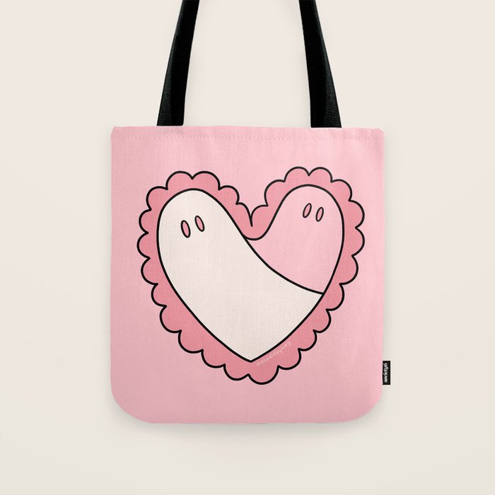 Ghost Heart Tote Bag Gallery Image 1