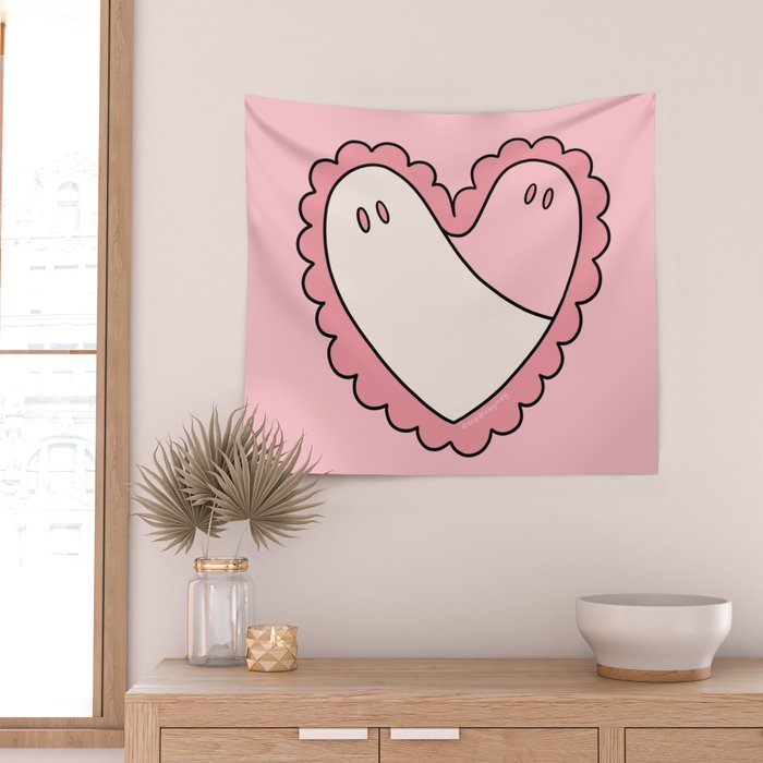 Ghost Heart Wall Tapestry Gallery Image 2