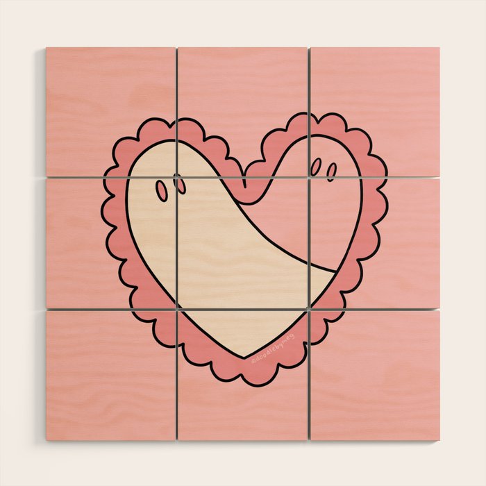 Ghost Heart Wood Wall Art Gallery Image 1