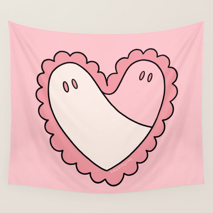 Ghost Heart Wall Tapestry Gallery Image 1