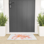Orange and pink tiger Welcome Mat Gallery Image 3