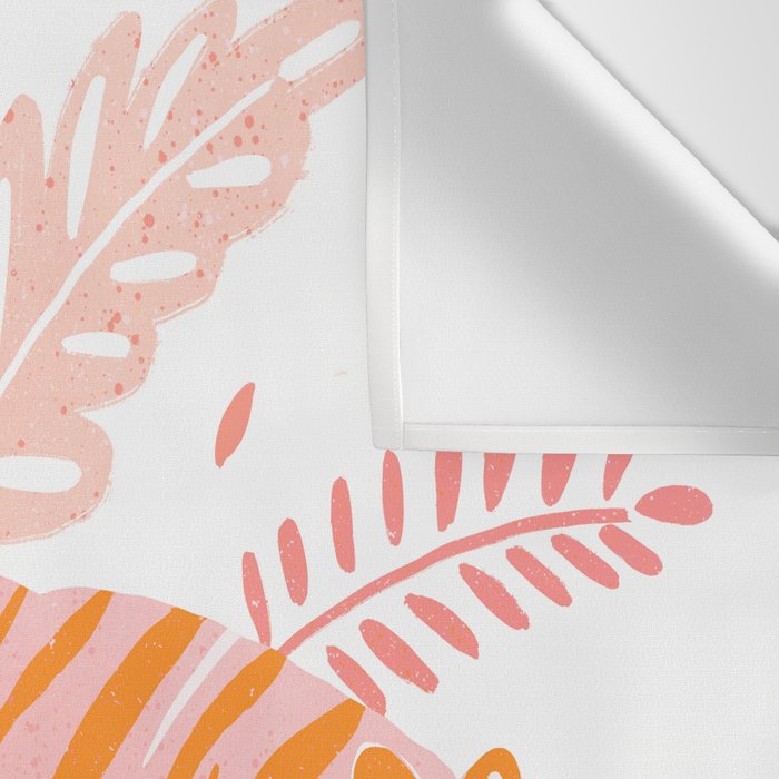 Orange and pink tiger Wall Tapestry Gallery Image 3