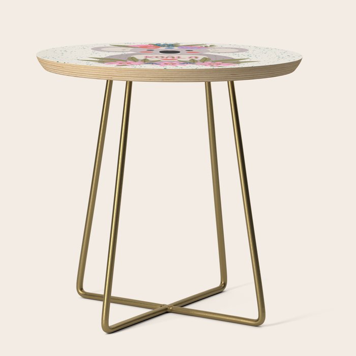 Koala with flowers  Side Table Gallery Image 1