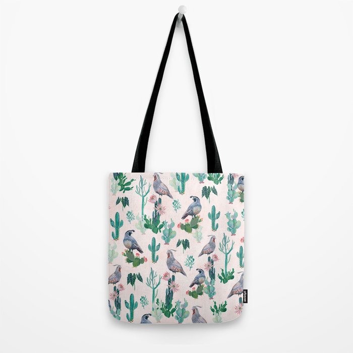 Cactus Quail  Tote Bag Gallery Image 2