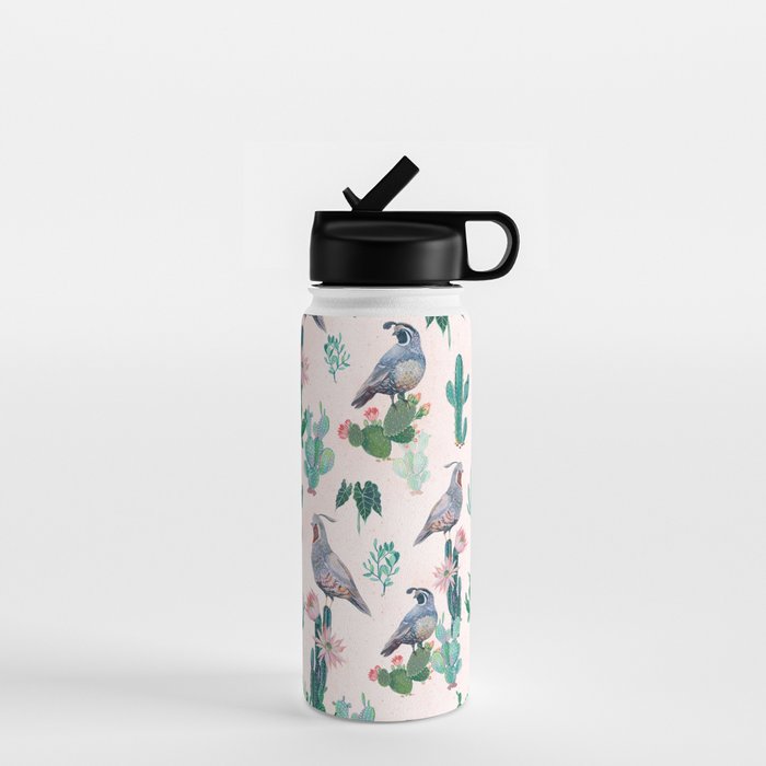 Cactus Quail  Water Bottle Gallery Image 1