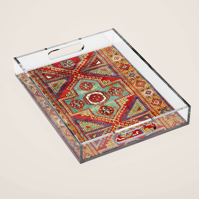 Incesu Turkish Village Antique Long Rug Print Acrylic Tray Gallery Image 1