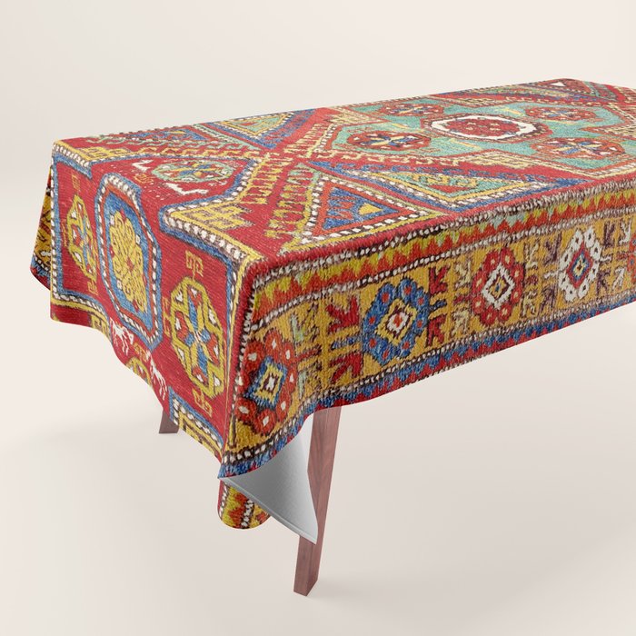 Incesu Turkish Village Antique Long Rug Print Tablecloth Gallery Image 1