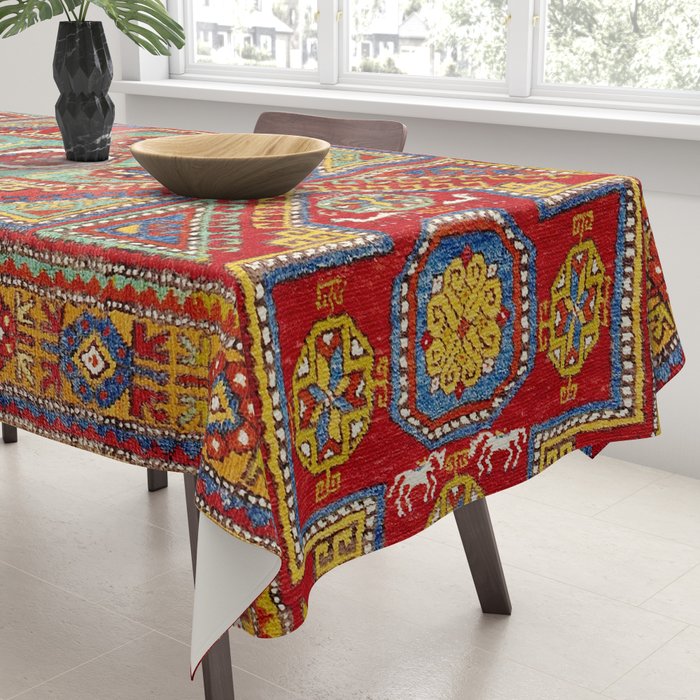 Incesu Turkish Village Antique Long Rug Print Tablecloth Gallery Image 3