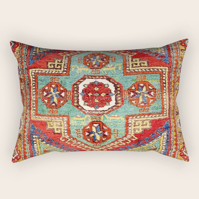 Incesu Turkish Village Antique Long Rug Print Rectangular Pillow Gallery Image 2