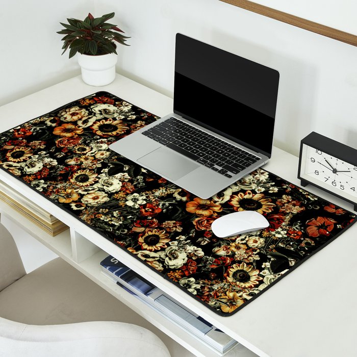 Winter Night Garden Desk Mat Gallery Image 2
