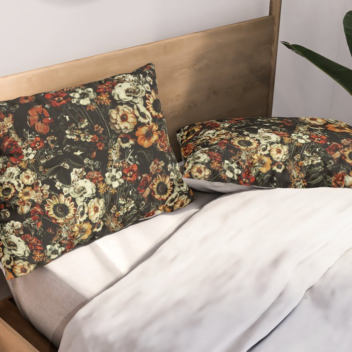 Winter Night Garden Pillow Sham Gallery Image 2