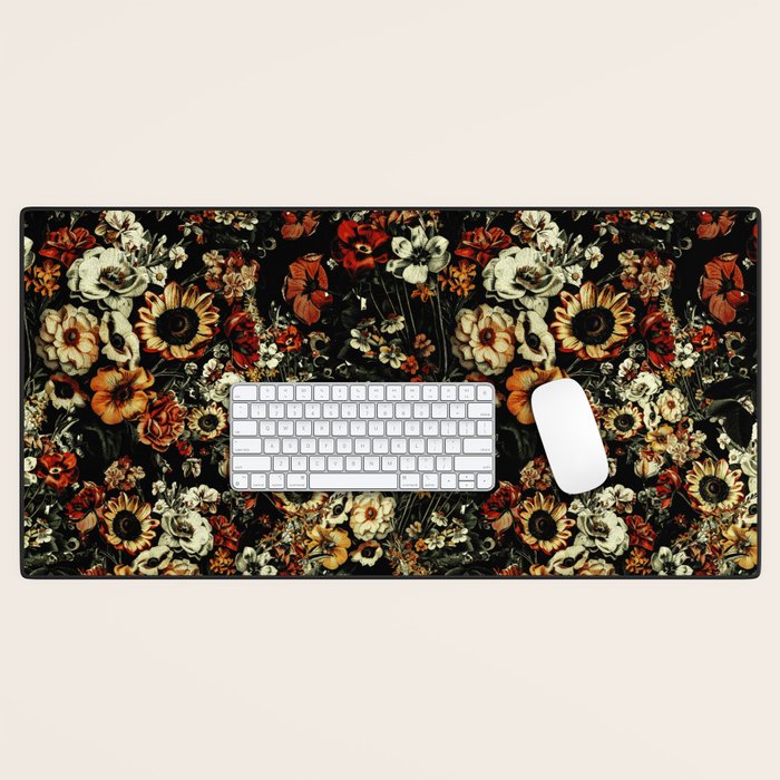 Winter Night Garden Desk Mat Gallery Image 1