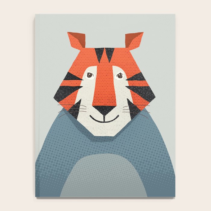 Whimsy Tiger, Animal Portrait Notebook Gallery Image 4