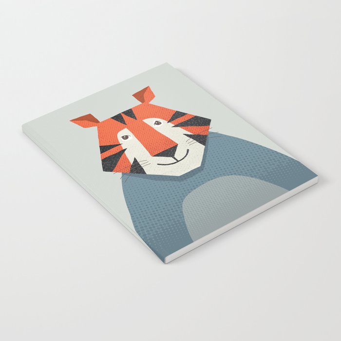 Whimsy Tiger, Animal Portrait Notebook Gallery Image 2