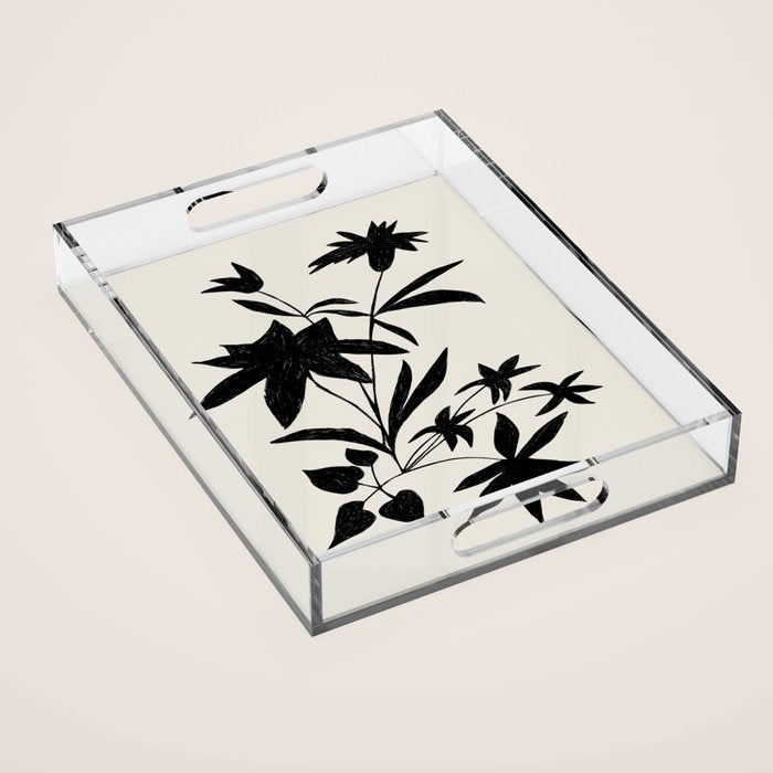 Fireworks Flowers  Acrylic Tray Gallery Image 1