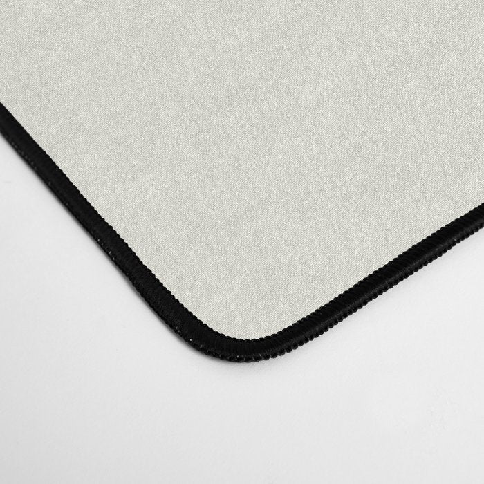 Sun - Mid Century Modern Minimalist Sun and Sun Rays in Light Sage Green & Cream Desk Mat Gallery Image 4