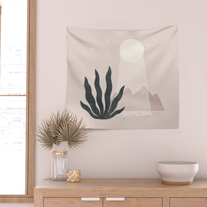 moonbeam desert Wall Tapestry Gallery Image 2