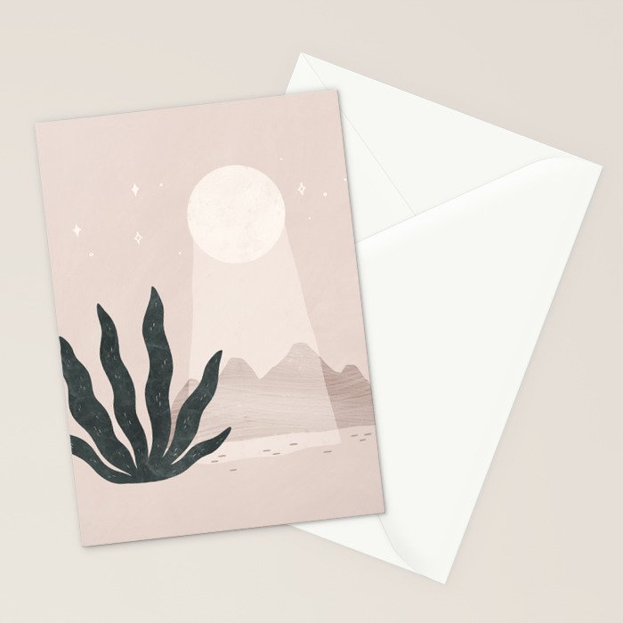 moonbeam desert Stationery Card Gallery Image 2