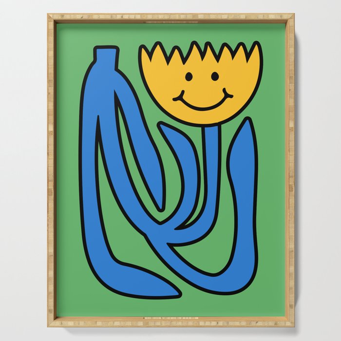 THE FLOWER OF JOY 02 Serving Tray Gallery Image 1