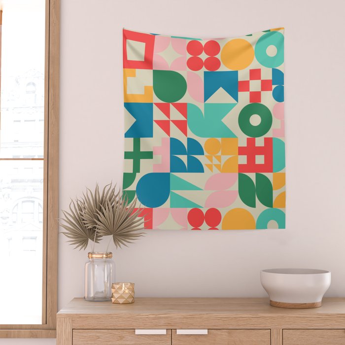 BAUHAUS POP VIENNA Wall Tapestry Gallery Image 2