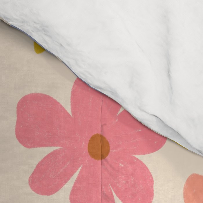 Retro vibe Small Daisies  Comforter Gallery Image 4