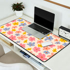 Retro vibe Small Daisies  Desk Mat Gallery Image 2