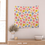 Retro vibe Small Daisies  Wall Tapestry Gallery Image 2
