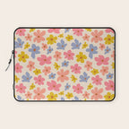 Retro vibe Small Daisies  Laptop Sleeve Gallery Image 1