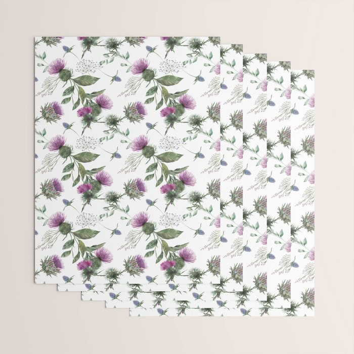 Scottish Thistle Wrapping Paper Gallery Image 3