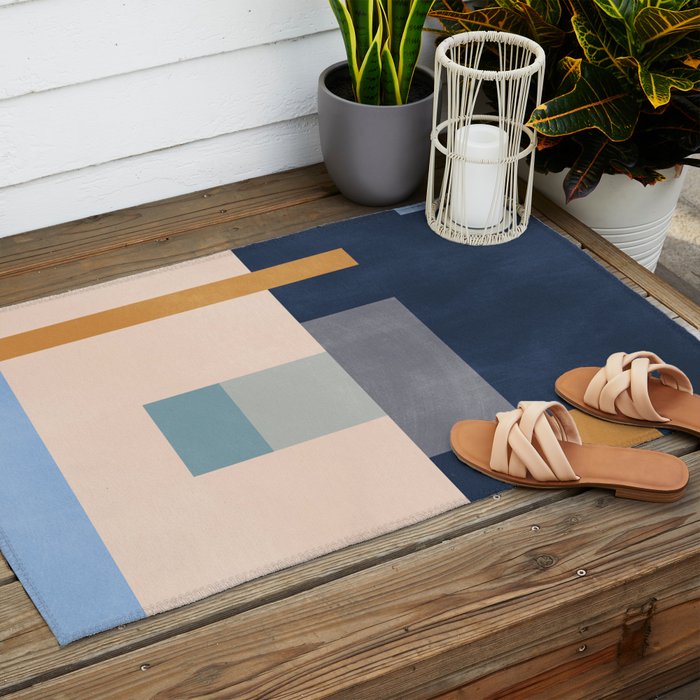 Abstract Geometric 24 Outdoor Rug Gallery Image 2