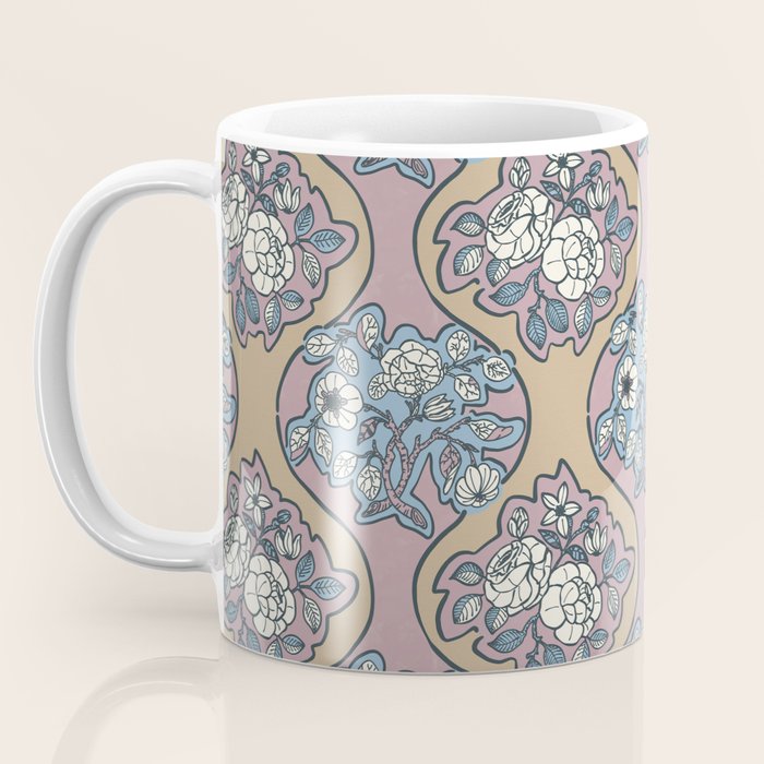 Antique Floral Beauty Coffee Mug Gallery Image 3