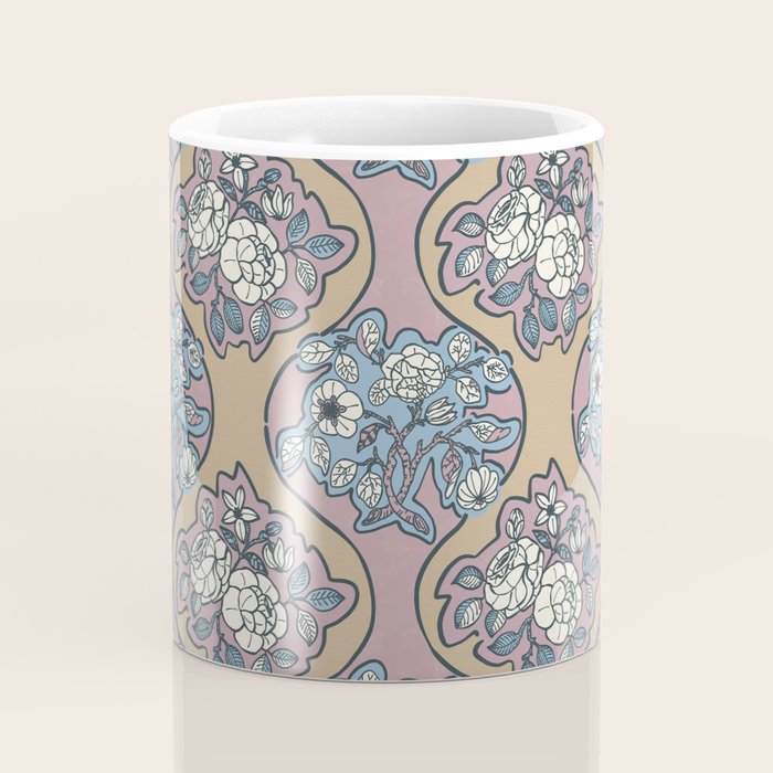 Antique Floral Beauty Coffee Mug Gallery Image 4