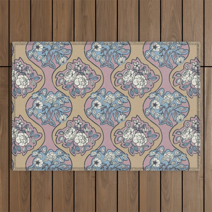 Antique Floral Beauty Outdoor Rug Gallery Image 1