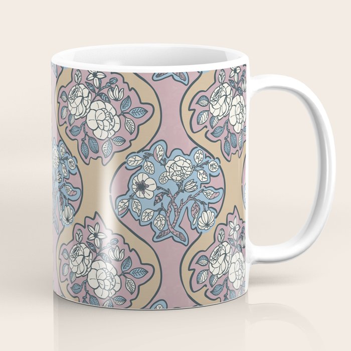 Antique Floral Beauty Coffee Mug Gallery Image 1