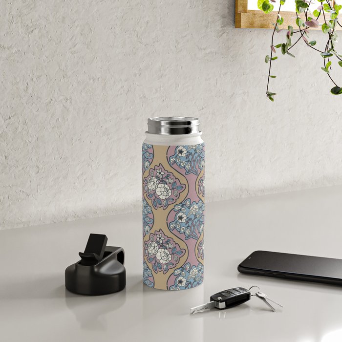 Antique Floral Beauty Water Bottle Gallery Image 4